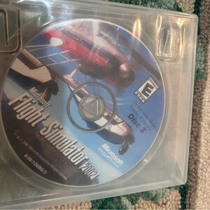Microsoft Flight Simulator 2004 Disc 3 with Red and Blue Design